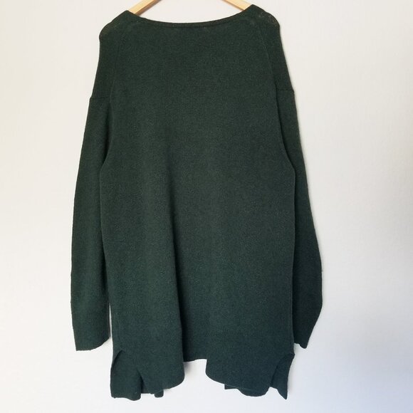 Madewell Kent Cardigan Sweater Coziest Yarn Wool Alpaca Blend Forest Green XL - Picture 5 of 15